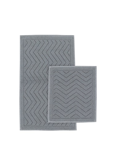 Elsim Home Zigzag Paspas Seti Gri