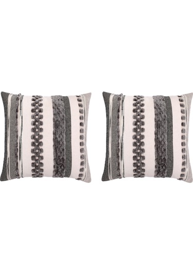 Yaozixa 2 Adet Gri Şalıtarz Koltuk Yastık Kılıfı, 45x45 Cm, Chenille Dokuma, Gizli Fermuar, Ev Dekoru İçin Koltuk/yatak Yastık Kılıfları Gri