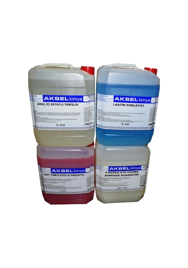 Akbel Oto Bakım ve Temizlik Seti 4 x 5 Kg