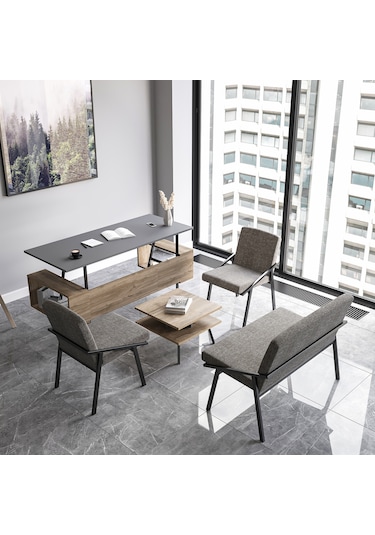 Lagomood İrony Ofis Koltuk Takımı Antrasit