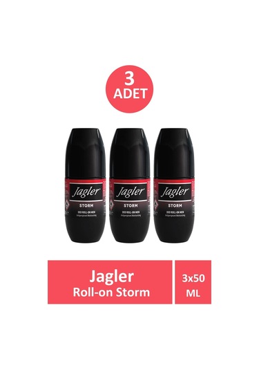 Jagler Storm Erkek Roll-On Deodorant 3 x 50 ML