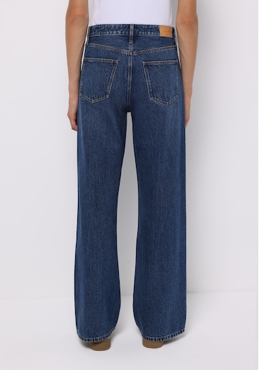 Colins Regular Fit Yüksel Bel Geniş Paça Kadın Koyu İndigo Jean Pantolon Cl1076568 Q1.v1 Dn44537 Denim