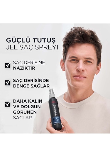 Wella Flex Men Full Boost Strong Hold Sprey Jel 150 Ml