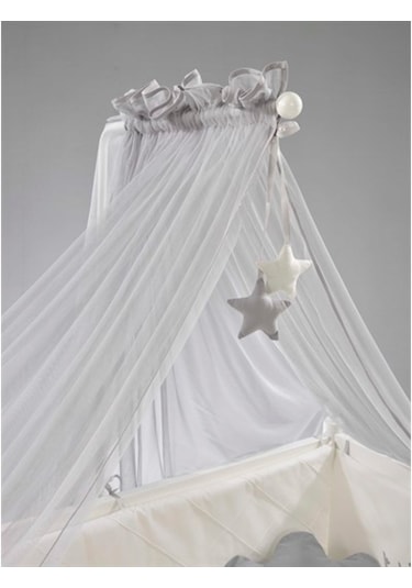 Meltem Kids Motto Gri Nakışlı Pamuklu Bebek Uyku Seti 60 x 120 CM Gri