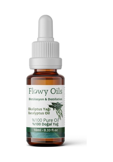 Flowy Oils Okaliptüs Yağı %100 Doğal Bitkisel Uçucu Yağ 10 ML