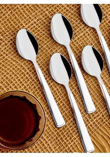 Cooker 6'lı Milas Paslanmaz Çelik Ve Kararmaz Milas Çay Kaşığı Seti Ckr2182 Çelik