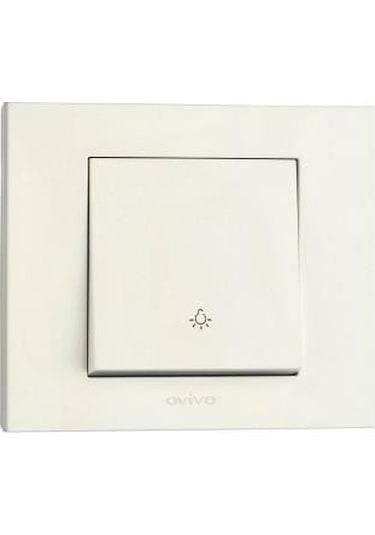 Ovivo  Beyaz Light Anahtar Çerçeveli Ovivo