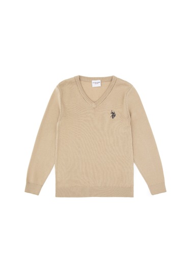 U.s. Polo Assn. Erkek Çocuk Açık Haki Kazak /triko 50315611-vr183 Acık Hakı