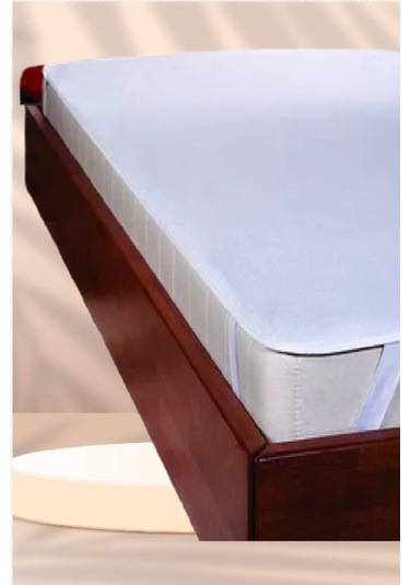 Mycey Çift Kişilik Sıvı Geçirmez Alez 200x220 Cm Micro Kumaş Köşelerinden Lastikli Beyaz