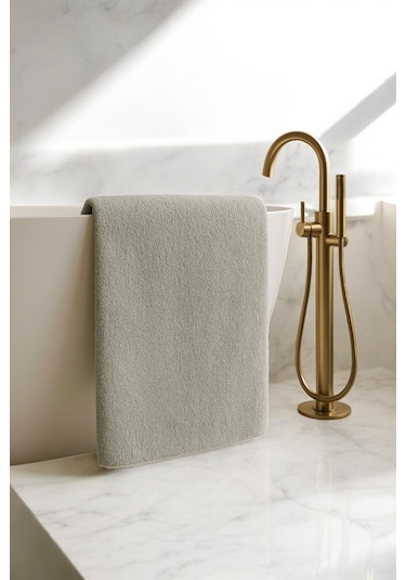 Banyo Havlusu 90x150 Cm %100 Pamuklu Otel Havlusu Gramajlı 600 Gr Gri