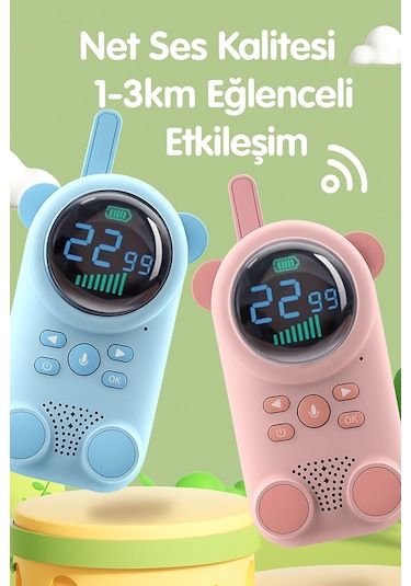 3km Menzilli Walkie Talkie Çocuk Telsizi