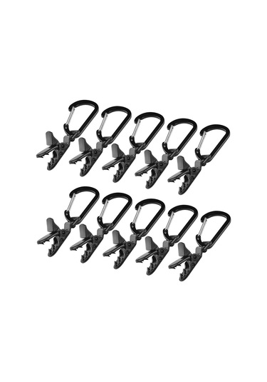 Yaleker 20 Adet Plastik Çadır Klembi, Güçlü Tutma Gücü, Tente/awning/tarp Uygun, Dayanıklı, Dişli Tasarım, Karabinerli Çok Renkli