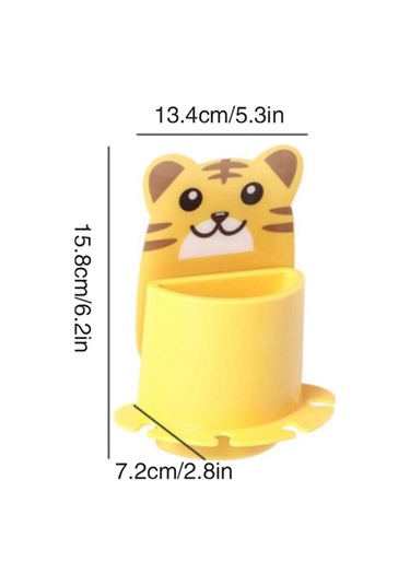 Pazly Tutucu Suntek Sarı Sarı Karikatür Fırçası Duvar Diş Çocuklar Ma Sarı