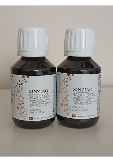 Zinzino Balanceoil+ Yeni Nesil Omega 3 Balık Yağı 2 x 100 ML