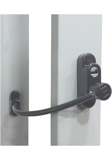 Penkid Pvc Kapı Pencere Emniyet Kilidi Antrasit Set 5'li