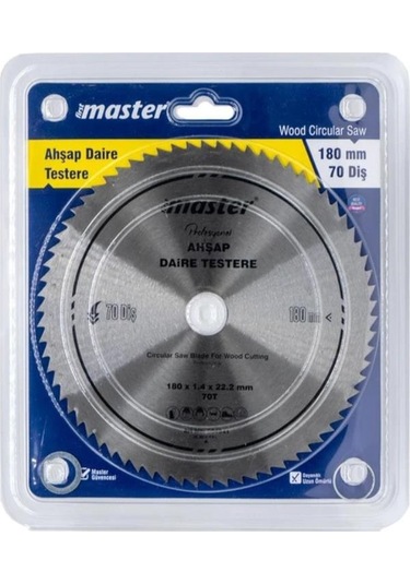 Master Ahşap Daire Testere Bıçağı 180mm 70 Diş
