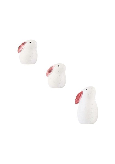 Seramik Tavşan Şekilli Masaüstü Dekorasyonu Porselen El Sanatları