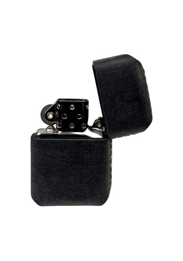 Handmade El Yapımı Hakiki Deri Zippo Modeli Çakmak Antrasit