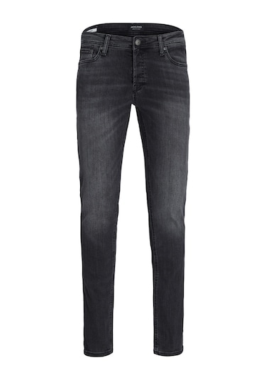 Jack & Jones Slim Fit Düşük Bel Siyah Erkek Kot Pantolon 12159030 Siyah