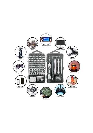 Ganzhoushop Tornavida Seti Parça Hassas Fonksiyonlu Çok 122 İe