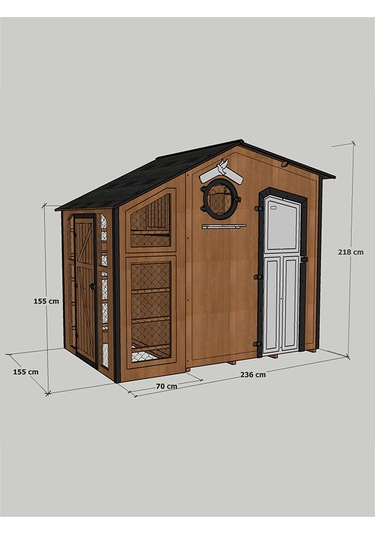 Mandu Ahşap Güvercin Kümesi