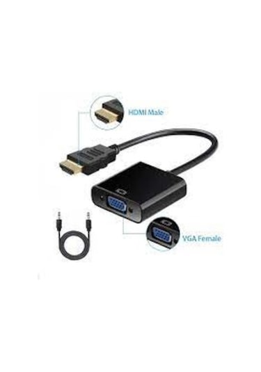HDMI T0 VGA ÇEVİRİCİ + SES