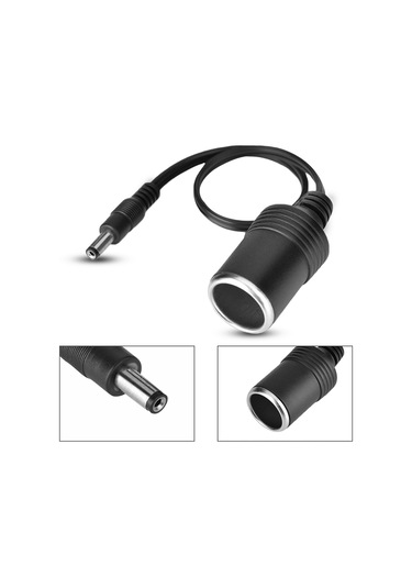 Yunboo Evde Araç Cihazları Kullandırıcı Dc5.5 2.1 Bağlantı Kablosu, 1-24v Uyumlu, 200w/240w Maksimum Güç, 30cm Metal Sigara Ateşleyici Soketi