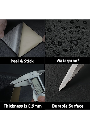 Kendinden Yapışkanlı Deri Tamir Yama Bandı Kendinden Yapışkanlı Ev Dıy Düzeltme White 50cm X 68cm