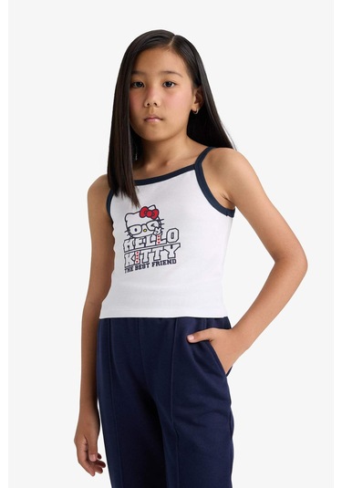 Defacto Kız Çocuk Hello Kitty Atlet F8271a825hswt80 Beyaz