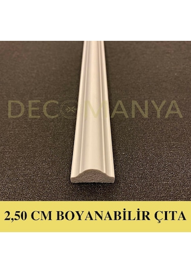 Decomanya Boyanabilir Duvar Çıtası 2.5 Cm Poliüretan Duvar Çıtası (480021981)
