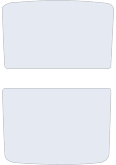 Flybuy Tesla Model Y 2 Adet/ Buz Kristal Güneşlik Araba Çatı Arka Ve Ön Sunroof Gölge Bej