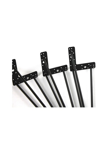 Firkete Sehpa Masa Ayağı 45 Cm. 3 Adet Siyah