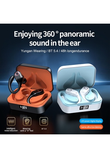 Geeroyoo Bluetooth 5.4 Kulak Kancalı Kablosuz Kulak İçi Kulaklık