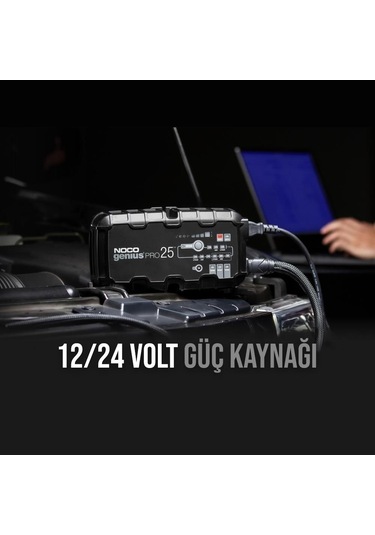 Noco Geniuspro25 6V - 12V - 24V 1000A Akıllı Akü Şarj ve Akü Bakım Desülfatörü
