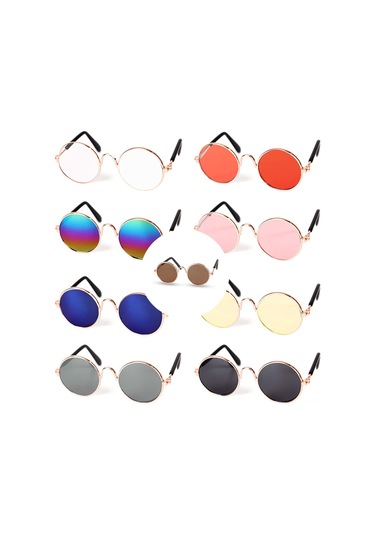 Geekyou Kedi Köpek Güneş Gözlüğü - Evcil Hayvanlar İçin Moda Aksesuarı, Kişisel Stil Ve Güneş Koruma - Mor