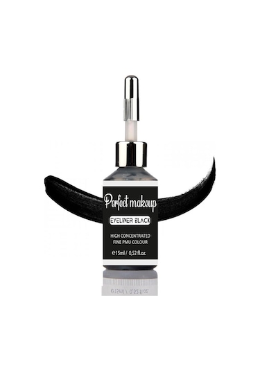 Kalıcı Makyaj Boyası - Eyeliner Black Eyeliner Siyah 15ml Diğer