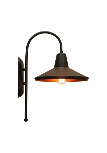 Rsylight Retro Metal Rustik Dekoratif Baston Kol Duvar Aplik Siyah