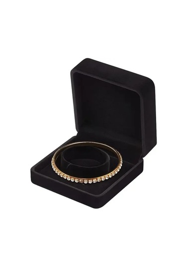 Willowhaven 6 Adet Kırmızı Kadife Bileklik Kutusu Altın Renk Menteşeli - Zarif Takı Saklama Kutusu