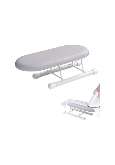 Pazly Geniş Masa Üstü Ütü Tahtası Demir Ekstra Geniş Tezgah Ütü Yaka Boyun Çizgileri Çok Renkli