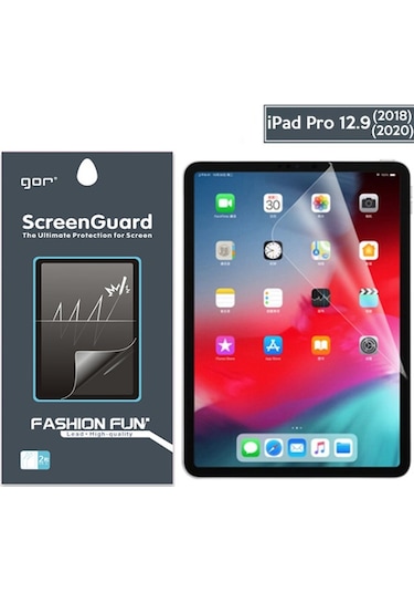 Gor Apple Uyumlu iPad, Pro 12.9 2021 - 2020 - 2018 Darbe Emici Ekran