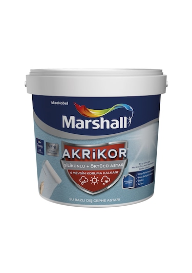 Marshall Akrikor Silikonlu Örtücü Astarı 2,5 Lt 2,5 L