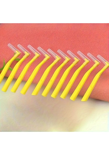 Willowhaven 10 Adet L Şekilli Diş Arası Fırçası - Sarı Paket Oral Temizlik Ve Leke Çıkarıcı