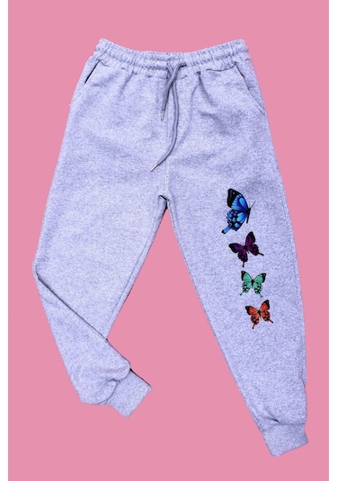 Fyk Kids Kız Çocuk 3'lü Baskılı Eşofman Altı Lacivert