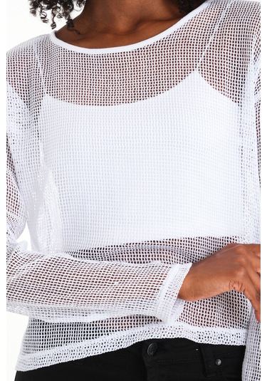 By Papi Kare File Bluz Beyaz