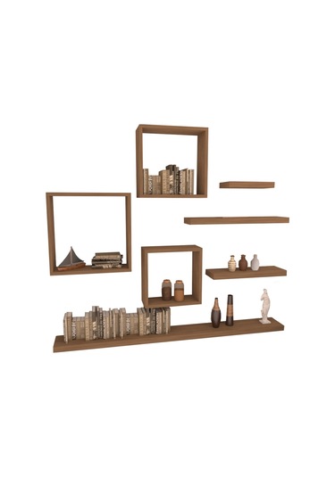 Rafkestir Parma Gizli Duvar Rafı Kafkas Meşe ( Mat )