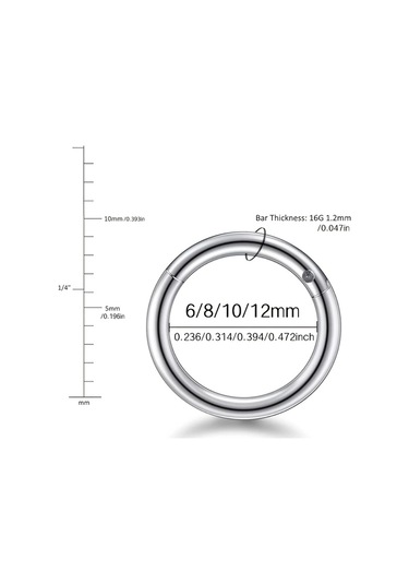 Willowhaven 5 Adet 316l Paslanmaz Çelik Burun Halkası Tragus Kıkırdak Helix Küpe Çok Renkli