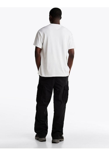 Tommy Hilfiger Tjm Rlx Lınear Logo Tee Ext-6481 Beyaz