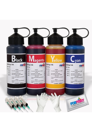 HP Ink Tank 115/315/415 Yazıcı Uyumlu Mürekkep Seti 4X500 ML