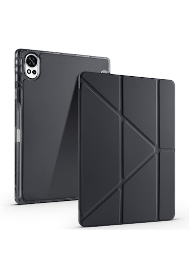 Huawei Matepad 12x Kılıf Tri Folding Kalem Bölmeli Standlı Kılıf