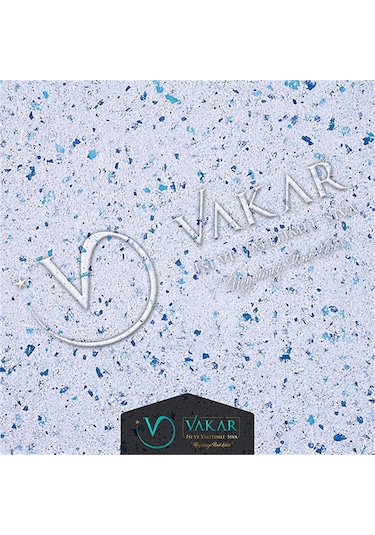 Vakar Premium Canli Siva Moonlight 08 2kg Paket BEYAZ ZEMiN TURKUAZ MAVi DESEN